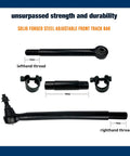 Beefed Up One And A Half To Eight Inch Lift Adjustable Front Track Bar For Ford F250 F350 4x4 Super Duty Forged Steel Suspension Upgrade Precision Machined Fit, forged steel, left- and right-hand thread