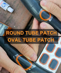96 Round Inner Tube Patches 25mm Repair Kit For Bicycle Road Bike MTB BMX Scooter And Inflatable Tires Compatible With Rubber Cement