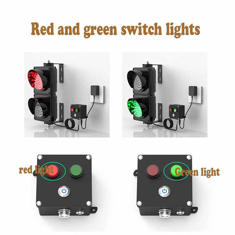 Heavy Duty Traffic Light Featuring Ridiculously Bright Red Green Dual Leds Built Like A Tank For Dock Operations Ip 65 Weather Resistant Warning Beam Anti Glare Sun Shield