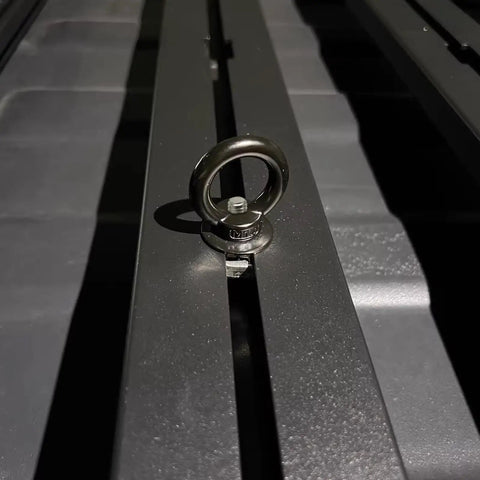 M8 Eye Bolt 4 Pack For Roof Rack And T Slot Systems Black Heavy Duty Tie Down Rings For T Track Mounts And Ropes Straps