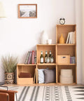 Stackable Wood Storage Cubes For Home And Office Organization Open Cubby Shelves For Books Clothes Toys Bins And Baskets