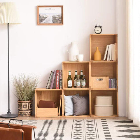 Stackable Wood Storage Cubes For Home And Office Organization Open Cubby Shelves For Books Clothes Toys Bins And Baskets