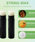5 Piece Bow String Wax Set For Archery And Crossbow Waterproof String Lube with resin, beeswax, and petrolatum ingredients