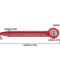Heavy Duty Aluminum Circle Maker Compass For Woodworking And Carpentry with red adjustable ruler design for precision.