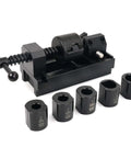 Heavy Duty Aluminum Fuel Line Fitting Installation Tool Set With Five Adjustable Dies 4AN 6AN 8AN 10AN And 12AN for CPE Braided Hose