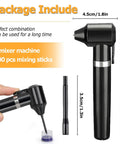 Electric Pigment Mixer Kit For Tattoo Ink With 100 Mixing Sticks Compact Black Mixer Machine For Pros In The Tattoo Shop High Speed Performance Sanitary Clean Workflow For Long Tattoo Sessions, 13cm tall