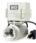 2 Way Motorized Ball Valve 1 Inch DN25 Stainless Steel Electric Water Valve 110VAC with US plug
