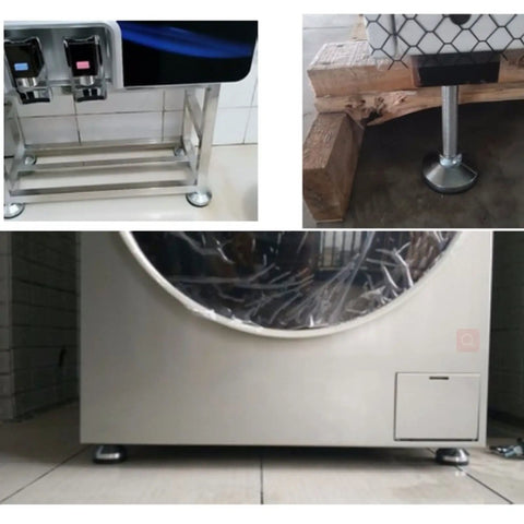 Heavy Duty Adjustable Leveling Feet For Equipment Four Pack Built To Last Easy To Install on machine base and appliance legs