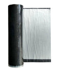 Top Tier Heavy Duty Asphalt Roofing Tape With Aluminum Foil To Seal Leaks And Patch Cracks On Gutters Or Shingles Straight Up Waterproof Flashing Underlayment Roll that displays a rolled asphalt tape.