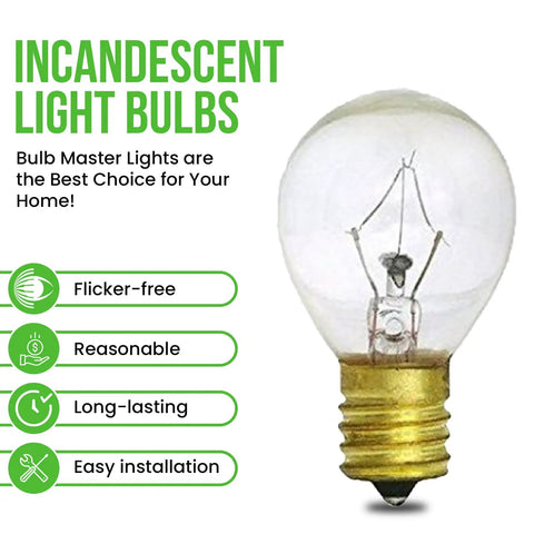 25W S11 Lava Lamp Replacement Bulbs, 120V Incandescent, E17 Intermediate Base for 14.5 Inch Lava Lamps, Pack of 2, Easy Install