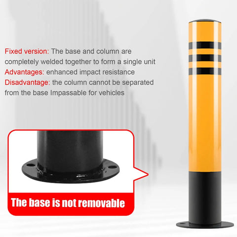 High Visibility 75cm Safety Cones 4 Pack With Delineator Posts For Parking Lots And Industrial Traffic Control floor-mounted steel bollard with fixed base
