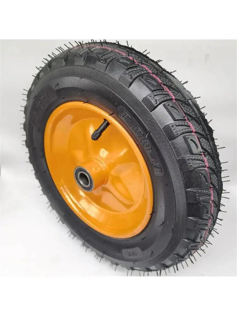 Ditch Those Slow Rolls For This Heavy Duty 14 Inch Pneumatic Tire And Rugged Steel Rim designed for two axle carts.
