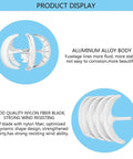 Vertical Axis Wind Turbine Generator Kit 200 Watt 24 Volt product display showing aluminum alloy body and nylon fiber blades.