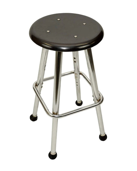Heavy Duty Pre Cut Tennis Ball Furniture Glides For Chairs Desks And Tables 16 Count on a bar stool with a black top and chrome legs.