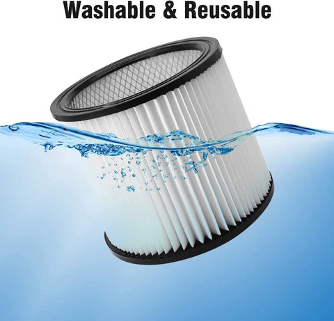 Foam Sleeve and Filter Replacement Kit for 5 Gallon Wet Dry Vacuums Compatible With 90304 90585 submerged in water