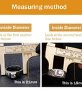 Pocket Brass Vernier Caliper With Double Scale Sliding Gauge Bead Measuring Tool Mini Gold Ruler measuring ring diameter