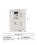 Killer Rig 3.5Kw Air Cooled Cnc Router Spindle Motor With Er25 Chuck And Four Precision Ceramic Ball Bearings For Smooth High Speed Runs No Messy Wiring Just Plug In Matched 3.7Kw Vfd Inverter Pack dimensions with tech specifications