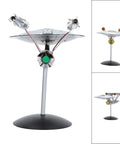 Lit LED Spaceship Model Kit For Display In One Thousandth Scale Lifelike Spaceship Ornament With Warm Light Easy To Assemble Plastic Display Figure