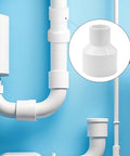 LESSO 10PCS PVC Pipe Fittings, 1-1/2" to 3/4" PVC Reducing Coupling installed in plumbing system, SCH40, NSF Certified