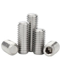 M5 Hex Socket Set Screws 304 Stainless Steel Cup Point DIN916 Internal Allen Drive 45mm Length Ideal For Door Handles And DIY Furniture Projects Heavy Duty Corrosion Resistant Grub Screws