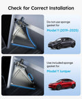 Under Screen Center Console Organizer For Model Y 2019 Through 2026 Including Juniper 2025 2026 Standard Premium And Performance Concealed Center Console Organizer Tray Quick Easy Stable Installation with sponge gasket usage instructions