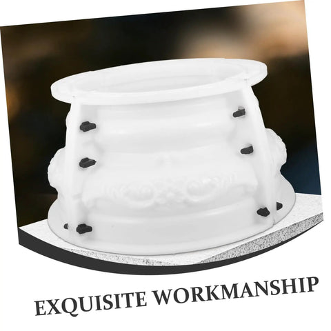 Roman Column Base Mold For DIY Concrete Columns And Outdoor Planters 17.71 By 17.71 By 9.44 Inches Heavy Duty Concrete Form