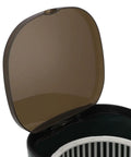 Close-up of the lid and interior drain tray of Snag This Game Changing Portable Mini Washer Built For Cramped Quarters And Dorm Life With Quick Self Draining Basin ABS Build Ideal For Socks And Underwear Plus Sleek Green Finish That Truly Slaps.