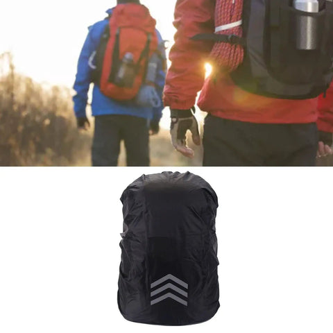 Oxford Cloth Backpack Rain Cover With Reflective Trim, Heavy Duty Yet Trail Ready Thermal Bonding Shield for outdoor adventures