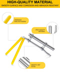 Hydraulic Seal Installation Tools Set Pro Grade 3 Piece Upgrade Kit shown with metal and non-slip yellow handles