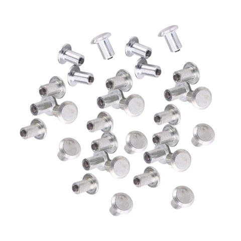 100 Count Ultra Heavy Duty 9mm Tungsten Steel Tire Stud Screws For Cars ATVs SUVs on a white background.