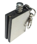 20 Pack Emergency Survival Fire Starters For Hiking And Camping Stainless Steel Flint Lighters with key ring and serrated wheel