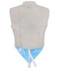 Back view of Electric Foil Jacket For Fencing, Lightweight Yet Durable Foil Metal Vest For Men, Inox Fabric That Withstands Moisture And Sweat