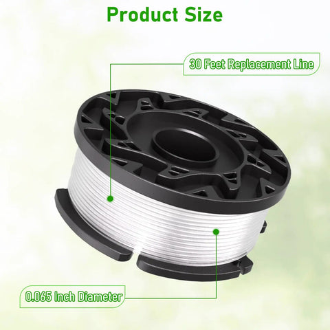 Ultimate Replacement Spool Kit For 0.065 Inch Line Trimmers 30 Foot Per Spool 6 Spools Plus 2 Caps And 2 Springs