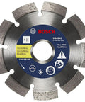 Beefy 4-1/2 Inch Segmented Rim V Groove Diamond Blade For Universal Rough Cuts With 7/8 Inch Bore Durable Concrete And Masonry Cutting