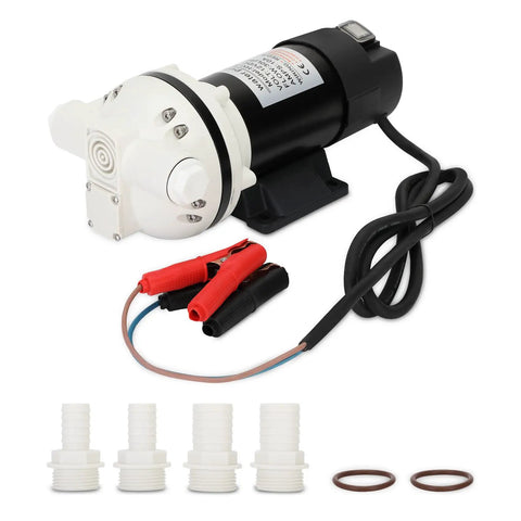 12V DC Self Priming DEF Transfer Pump Electrical Diaphragm Pump For Diesel Exhaust Fluid with adapters and cords