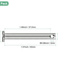 20 Pack Single Hole Clevis Pins M5 X 40mm 304 Stainless Steel Flat Head Fasteners For Mechanical Linkage Fixed Parts Ship Rigging Hinge Pins
