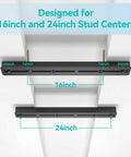 6-Bin Overhead Garage Storage Rack With Heavy-Duty Ceiling Tote Rails for 16 and 24 inch stud centers