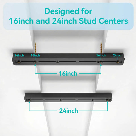 6-Bin Overhead Garage Storage Rack With Heavy-Duty Ceiling Tote Rails for 16 and 24 inch stud centers