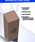 Rust Eraser For Knife Care And Tool Maintenance Quick Polish For Knives Scissors Stainless Steel Pots And Pans Whetstones Calcium Carbonate