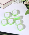 10pcs Bubble Spirit Level, High Precision Acrylic Tool displayed on a white surface, showcasing green circular levels.