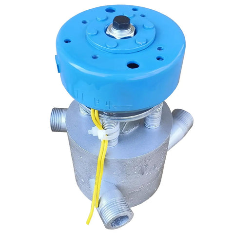 One Kilowatt Micro Hydroelectric Generator 220V Aluminum Alloy Water Turbine With Three PVC Connectors Portable Hydro