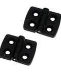2 Pack Plastic 180 Degree Door Hinges 40mm X 31mm Black With 4 Countersunk Holes Pre Drilled Built Tough Durable Corrosion Resistant Single Action Hinge