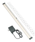 Wave Activated Under Cabinet LED Lighting Kit 20 Inch Dimmable, Touchless Dimming, includes adhesive and power cord