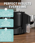 Electric Countertop Glassware Polisher Straight Up Makes Cleaning Your Favorite Tumblers A Total Game Changer on wooden surface.
