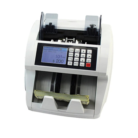 Heavy Duty Money Counter Machine With Bright Led Screen And Advanced Anticounterfeit Sensors Quick Cash Feeder Handles Mixed Bills with display