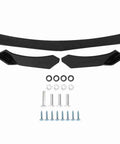 Level Up Your Whip With This Slick Carbon Fiber Style Front Bumper Lip Splitter Universal Abs Spoiler Body Kit with mounting hardware.