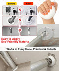 Waterproof Duct Seal Putty 8 Pack White Sealing Clay For Quick Diy Repairs used to seal AC pipe and wall gaps with before-after results