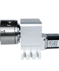 Built Tough For Serious Fab Work This Precision CNC 4th Axis Rotary Table features a NEMA23 stepper motor and metal chuck.