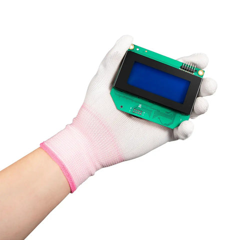 Drop In Lcd Display Board That Clips Right Onto Most Manitowoc Ice Units To Keep Production Rolling Smooth As Glass With Zero Sweat Or Tech Support Calls On This Easy Install Job For Your Shop Today, held in a gloved hand.