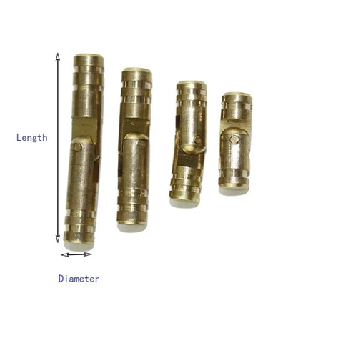 Heavy Duty Solid Brass Barrel Hinges For Wooden Cases, Music Boxes, And Jewelry Chests Built To Last, Corrosion Resistant